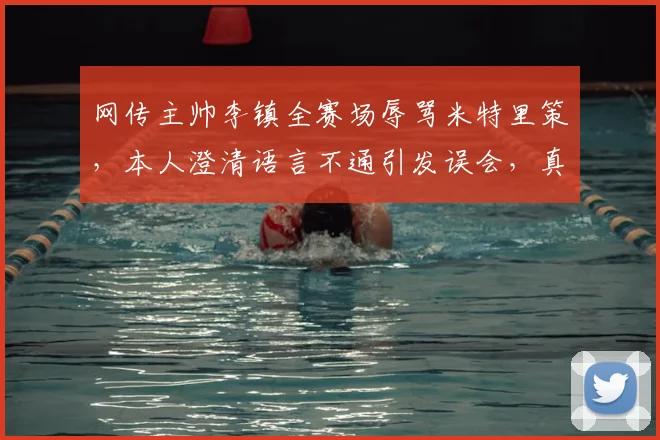 网传主帅李镇全赛场辱骂米特里策，本人澄清语言不通引发误会，真相到底如何？